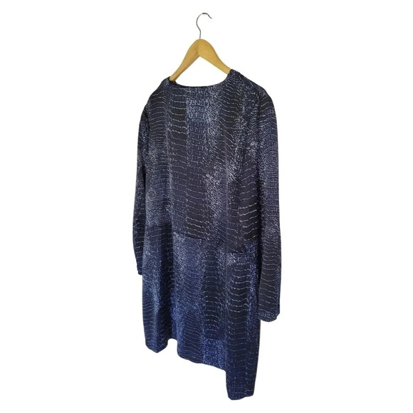 H by Halston Blue Animal  Print Dress - Picture 4 of 10